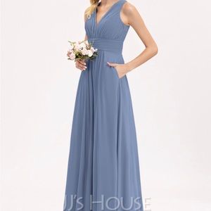 JJ House Bridesmaid Dress Slate Blue